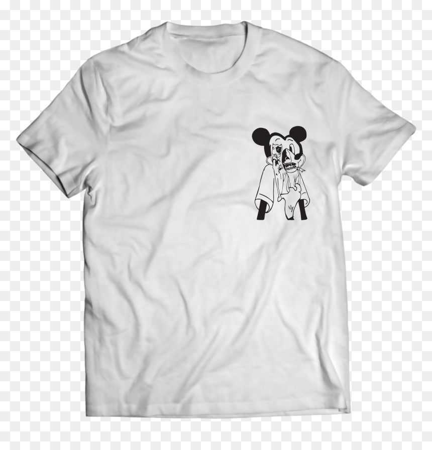 Image Of Hand Drawn Mickey Mouse Skull - Design For 2020 T Shirt, HD Png Download - mickey mouse hand png