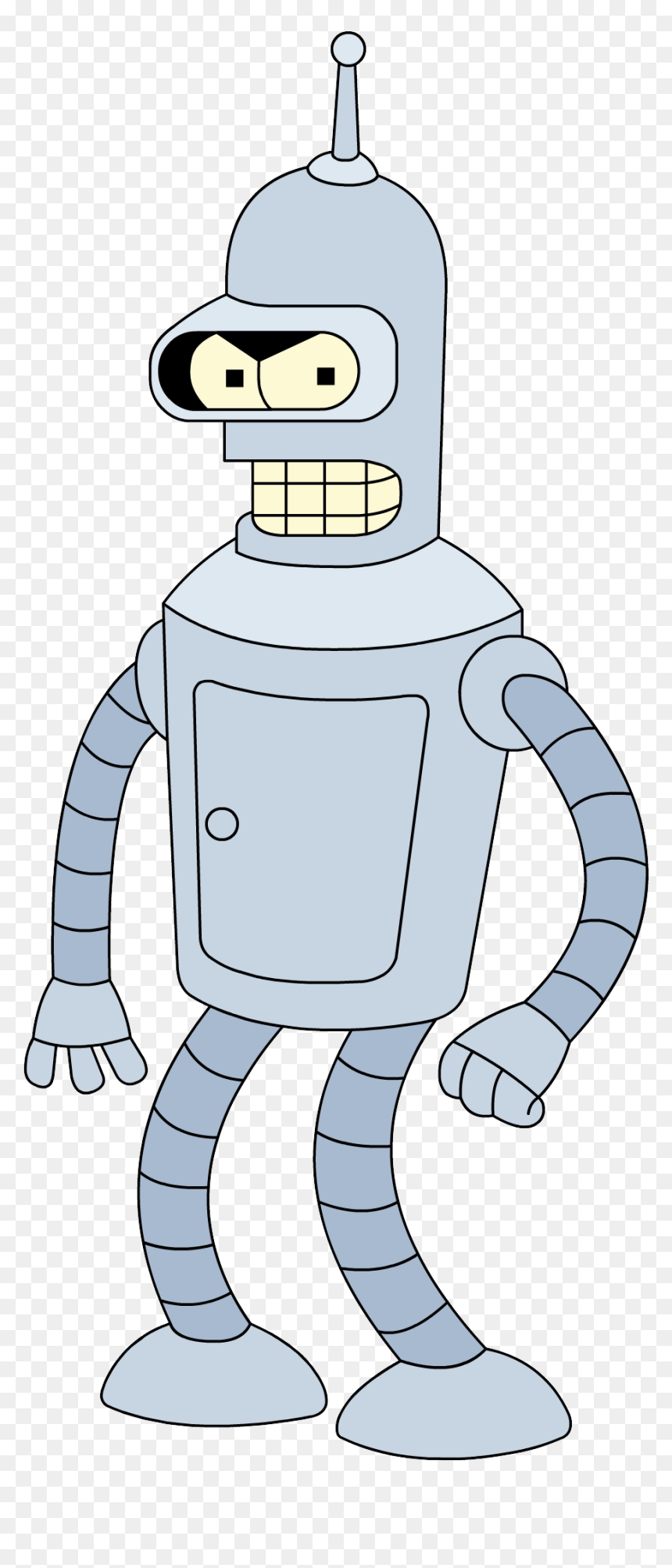 Futurama Bender Background Transparent - Bender Clipart, HD Png Download - bender futurama png