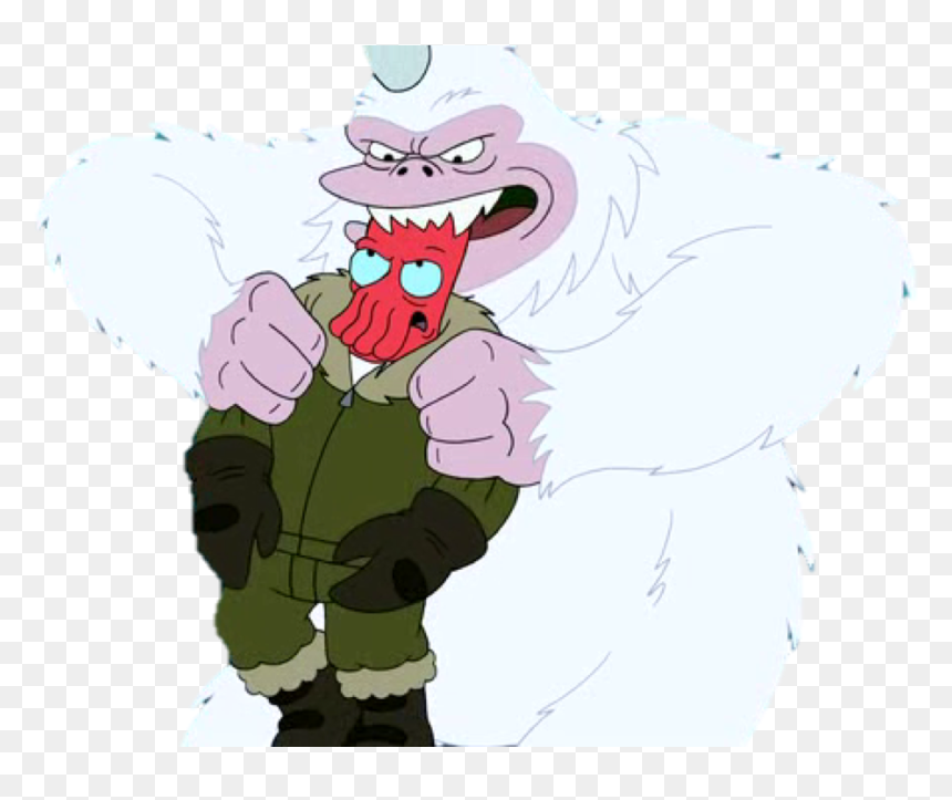 Tritonianyeti - Futurama Double Yeti, HD Png Download - bender futurama png