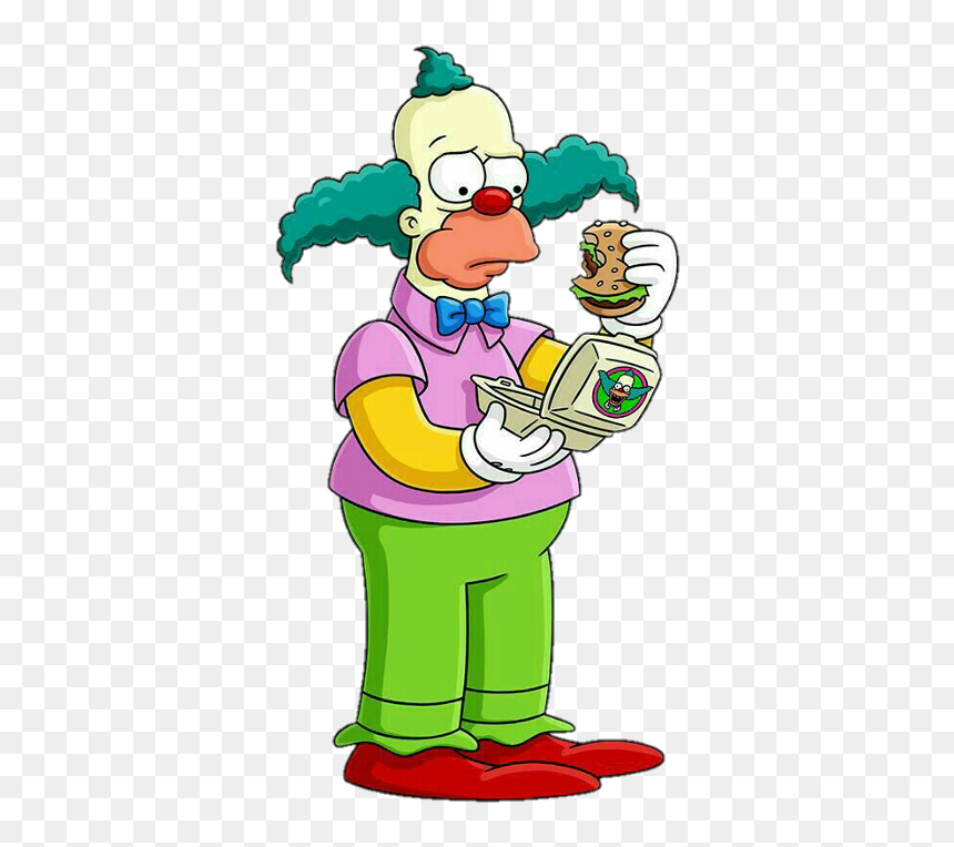 Krusty Thesimpsons Simpsons Ossimpsons Freetoedit - Krusty The Clown Png, Transparent Png - krusty krab png