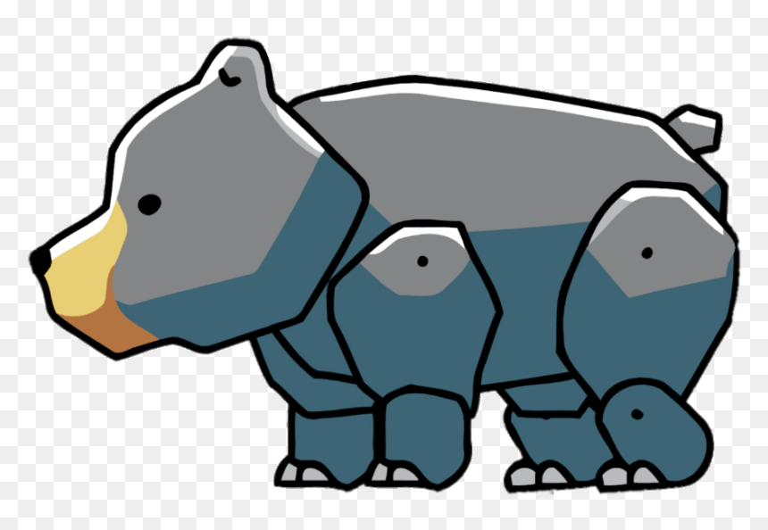Scribblenauts Black Bear - Scribblenauts Unlimited Bear, HD Png Download - dilophosaurus png