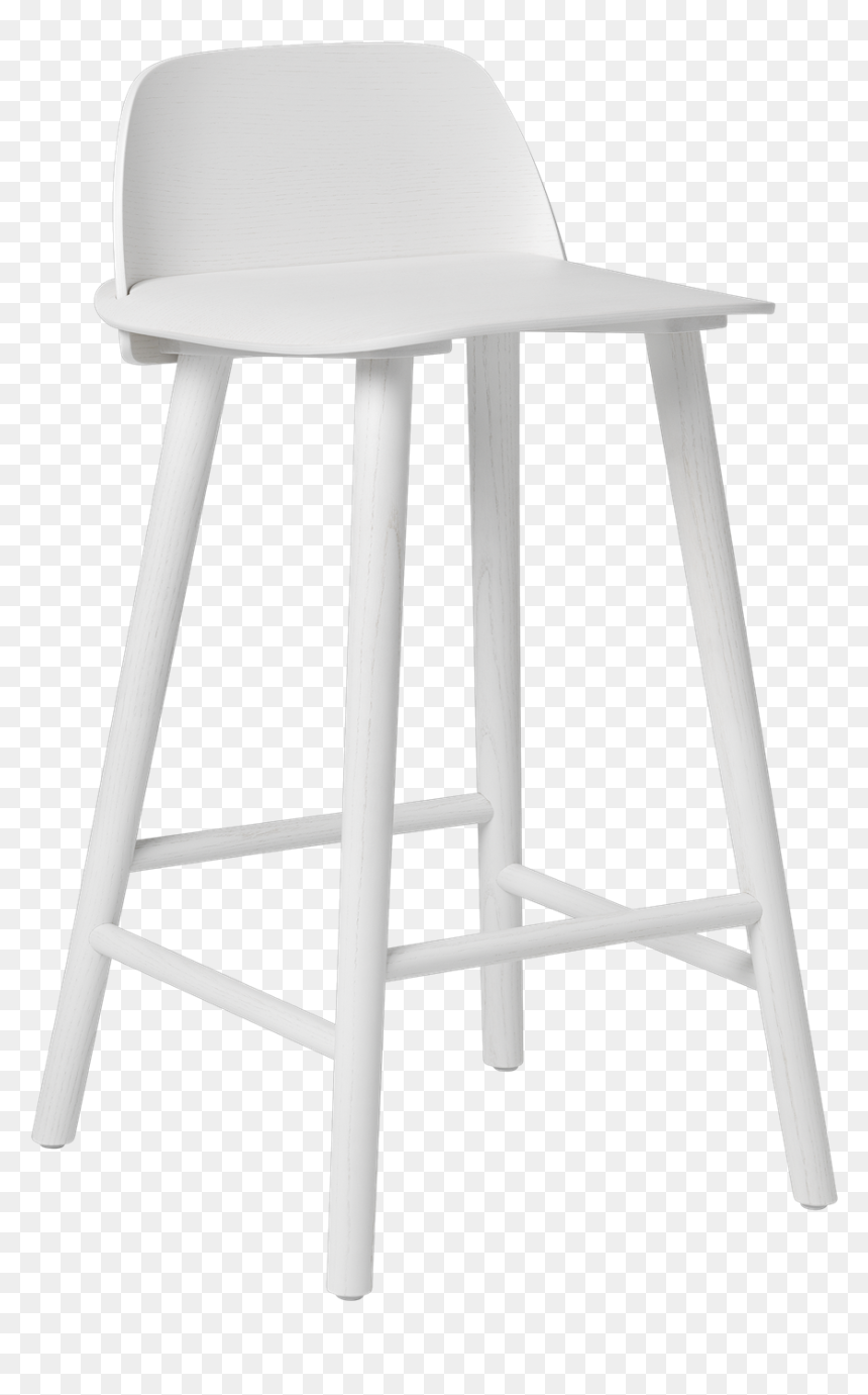 30036 Nerd Bar H65 White 1532592039 - Muuto Nerd Stool Grey, HD Png Download - bar stool png