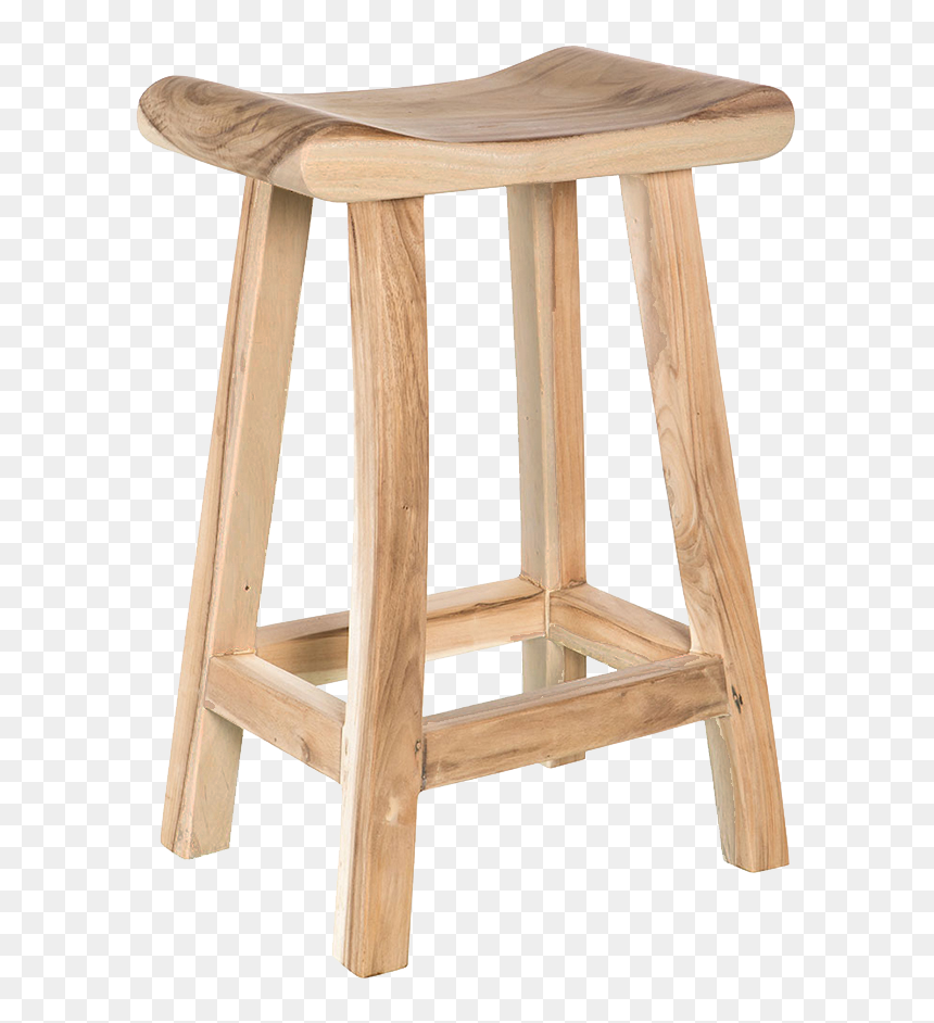 Teak Bar Stool - Bar Stool, HD Png Download - bar stool png