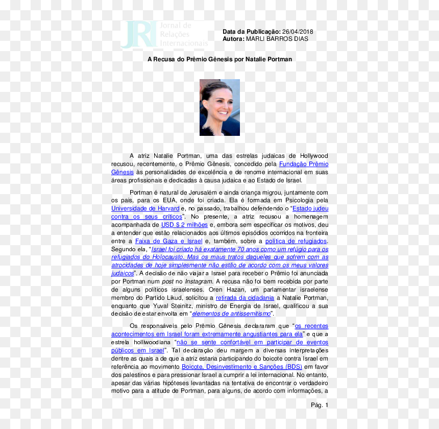 Document, HD Png Download - natalie portman png