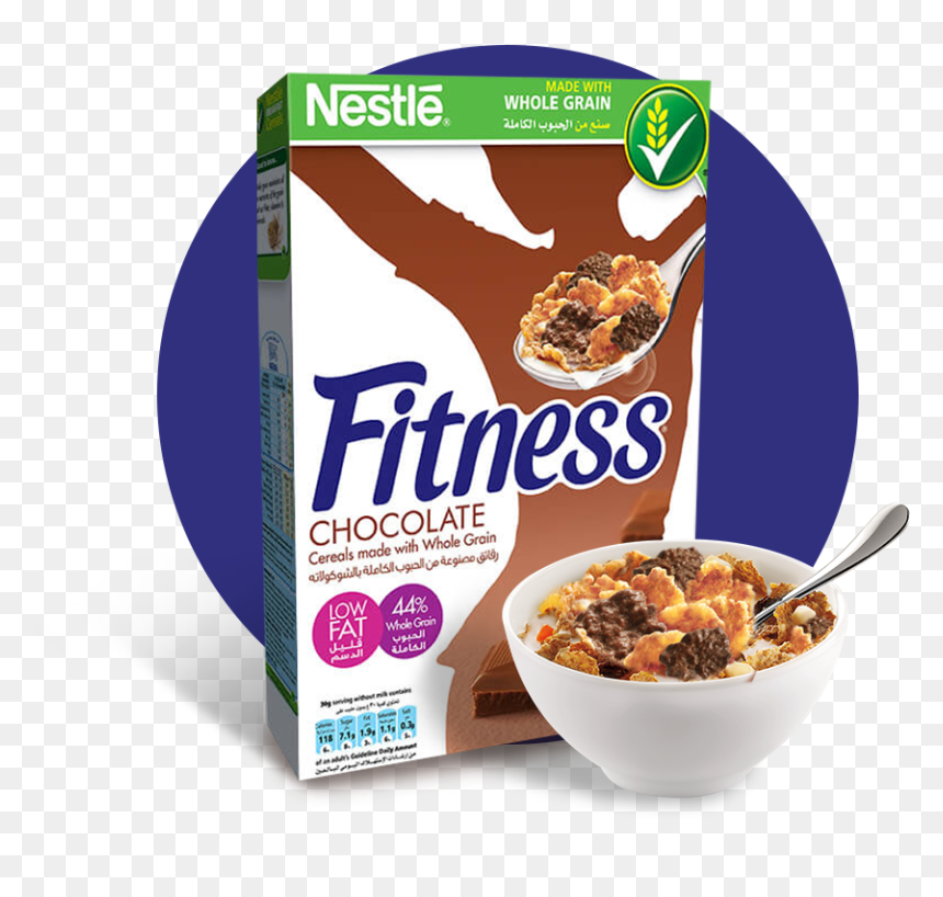 Transparent Granola Clipart - Nestle Fitness Chocolate Cereal, HD Png Download - flakes png