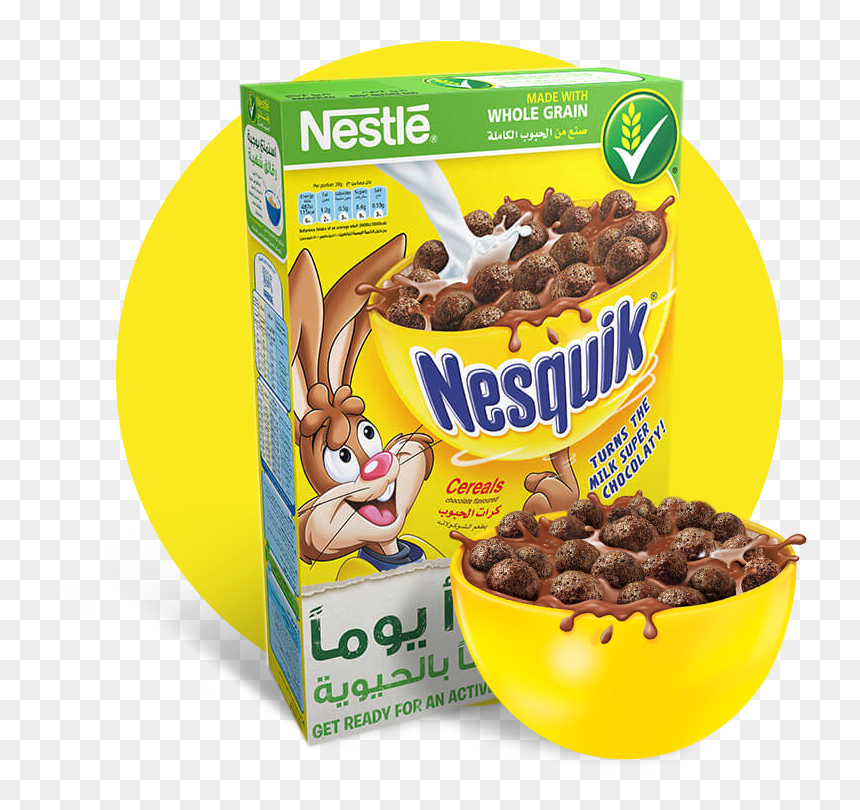 Nestlé® Nesquik® Chocolate Breakfast Cereal - Chocolate Corn Flakes Brands, HD Png Download - flakes png