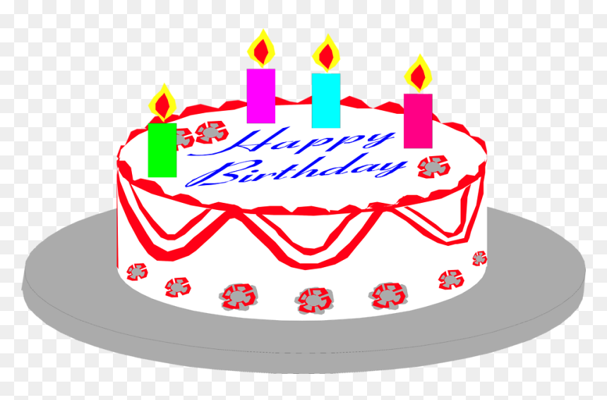 Transparent Birthday Cake Silhouette Png - Birthday Image With No Background, Png Download - birthday cake silhouette png