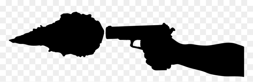 Gunshot Silhouette, HD Png Download - german shepherd silhouette png