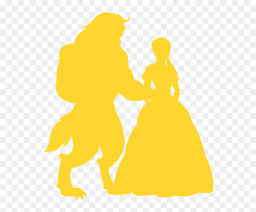 Illustration, HD Png Download - beauty and the beast silhouette png