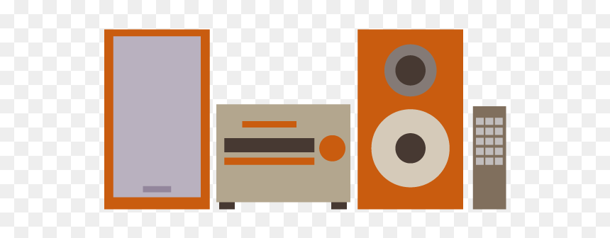 イラスト ステレオ, HD Png Download - speaker vector png