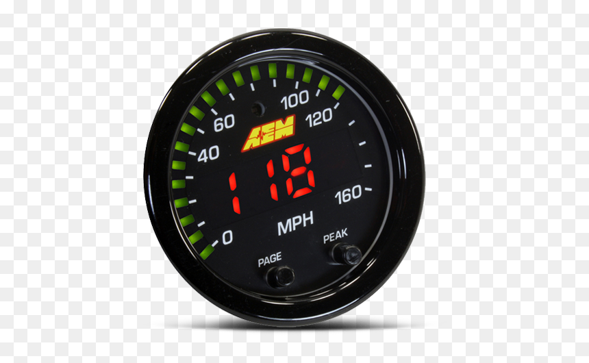 Aem 30-0313 X-series Gps Speedometer Gauge, HD Png Download - speedo png