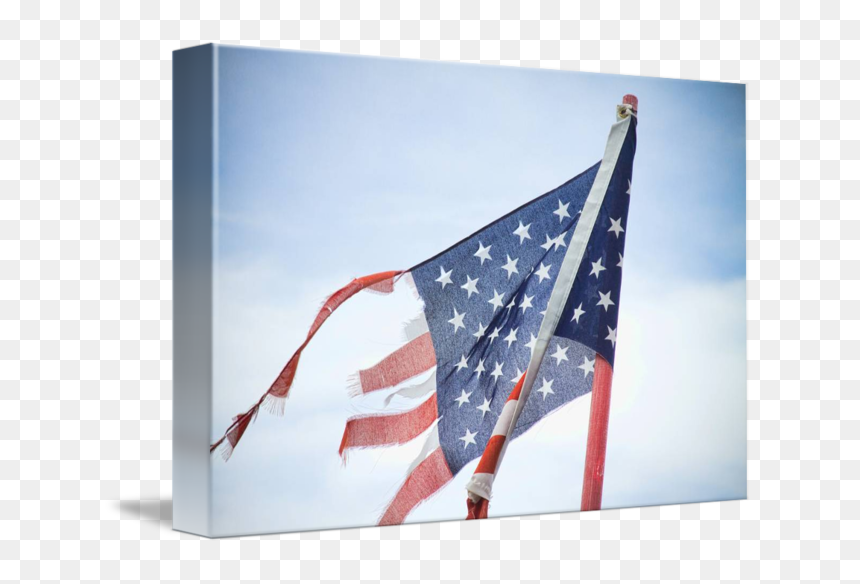 Torn American Flag Png - Flag Of The United States, Transparent Png - american flag pin png
