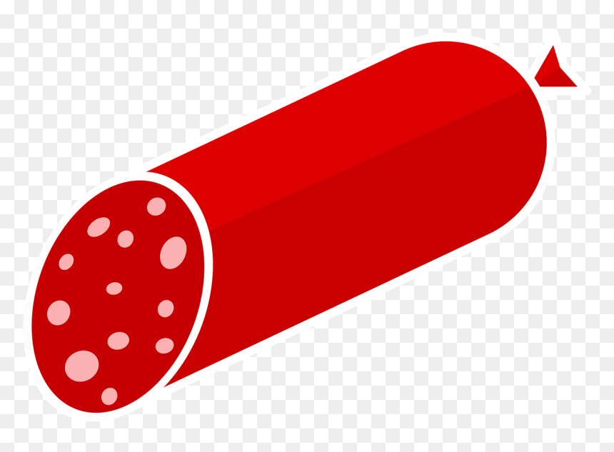 Sausage Salami Eat - Salami Png Clipart, Transparent Png - salami png