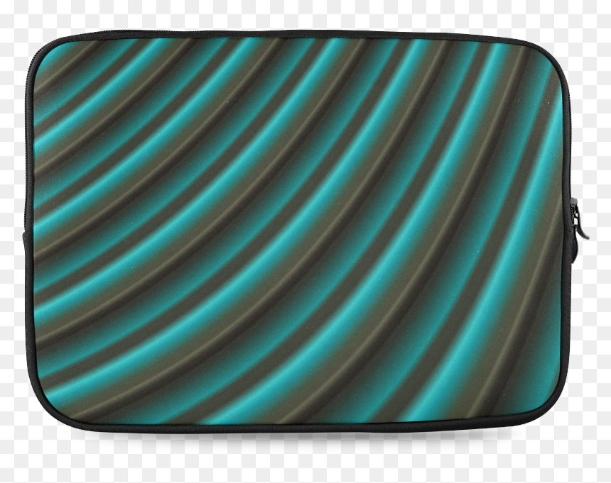 Glossy Green Gradient Stripes Custom Laptop Sleeve, HD Png Download - green gradient png