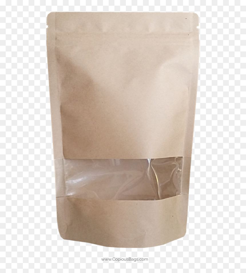 Kraft Stand Up Pouch, HD Png Download - brown paper bag png