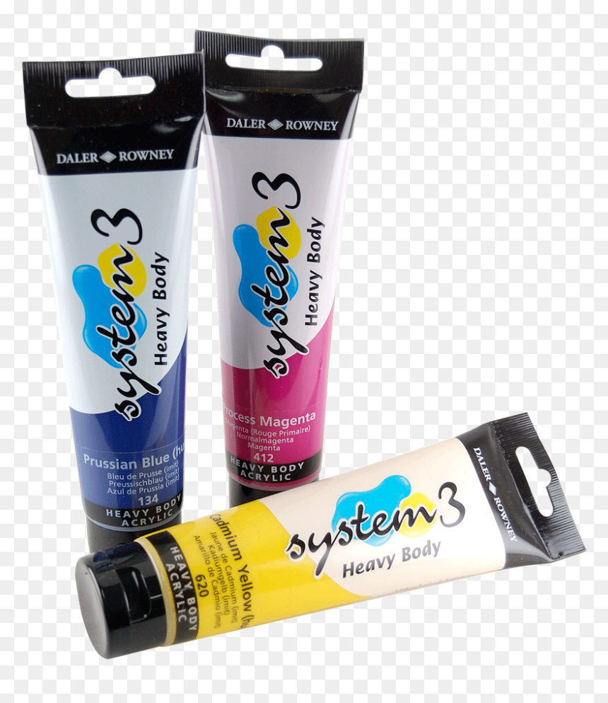 System 3 Heavy Body, HD Png Download - acrylic paint png