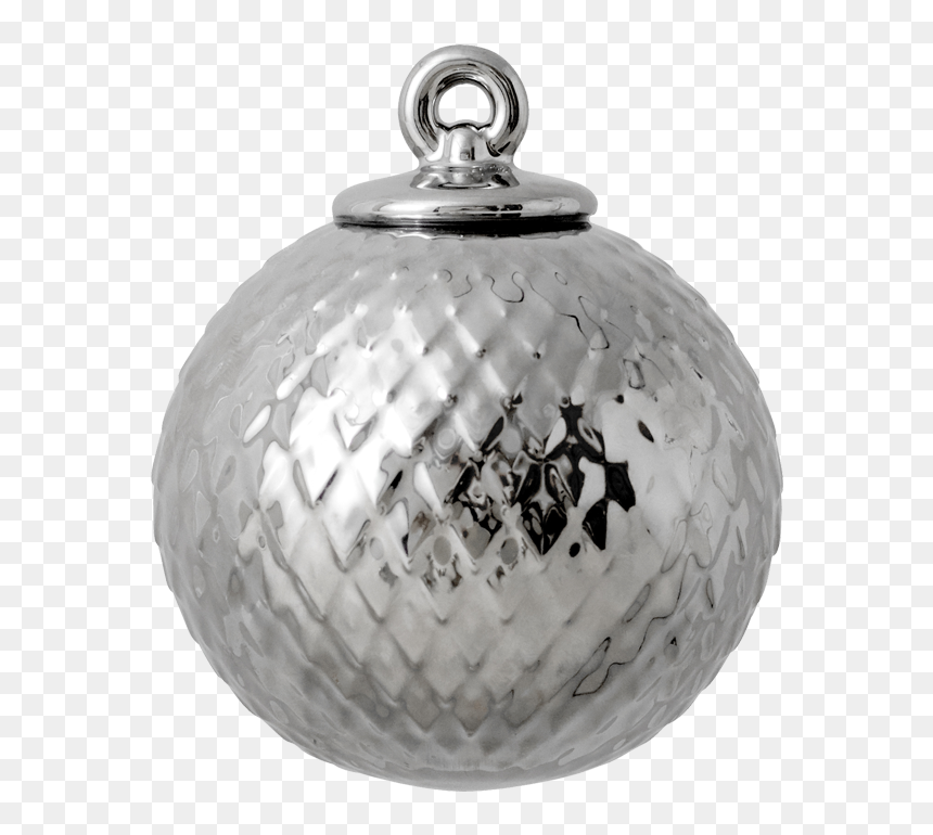 E Rhombe Bauble Silver Rhombe - Silver Bauble Png, Transparent Png - silver christmas ornament png
