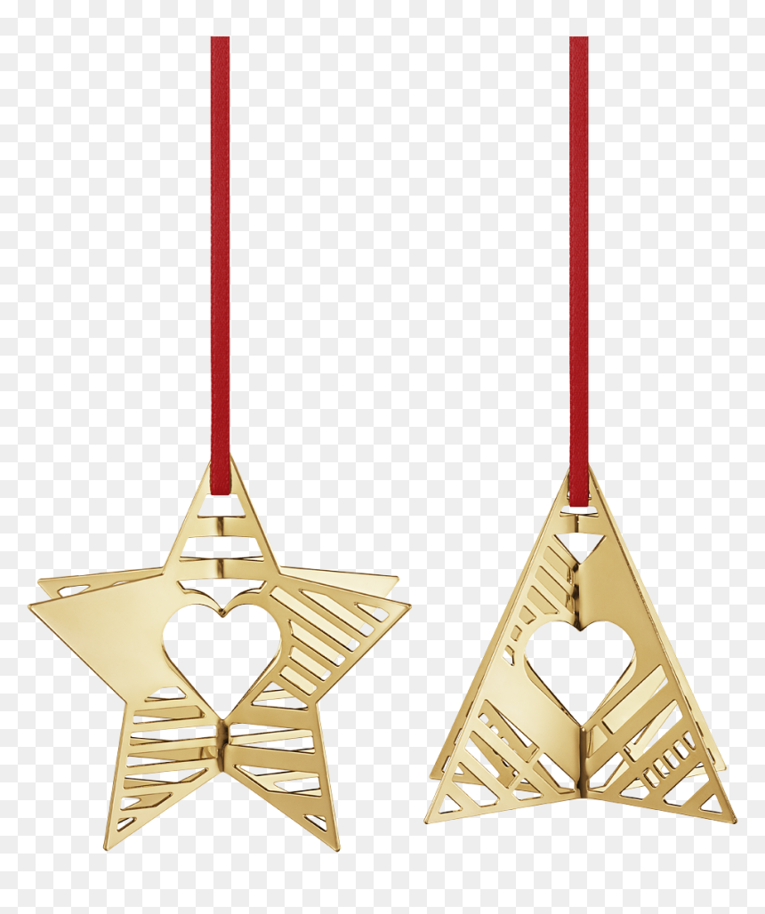 2019 Holiday Ornaments, Star And Tree - Georg Jensen Christmas Collectibles, HD Png Download - silver christmas ornament png