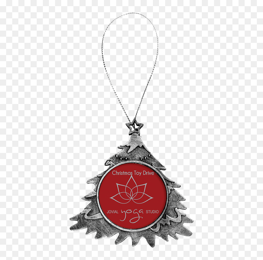 Locket, HD Png Download - silver christmas ornament png