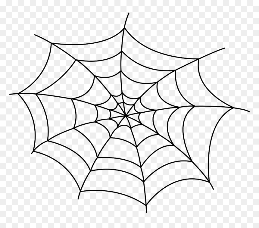 Spider Web Drawing Clip Art - Clipart Spider Web, HD Png Download - spider web tattoo png