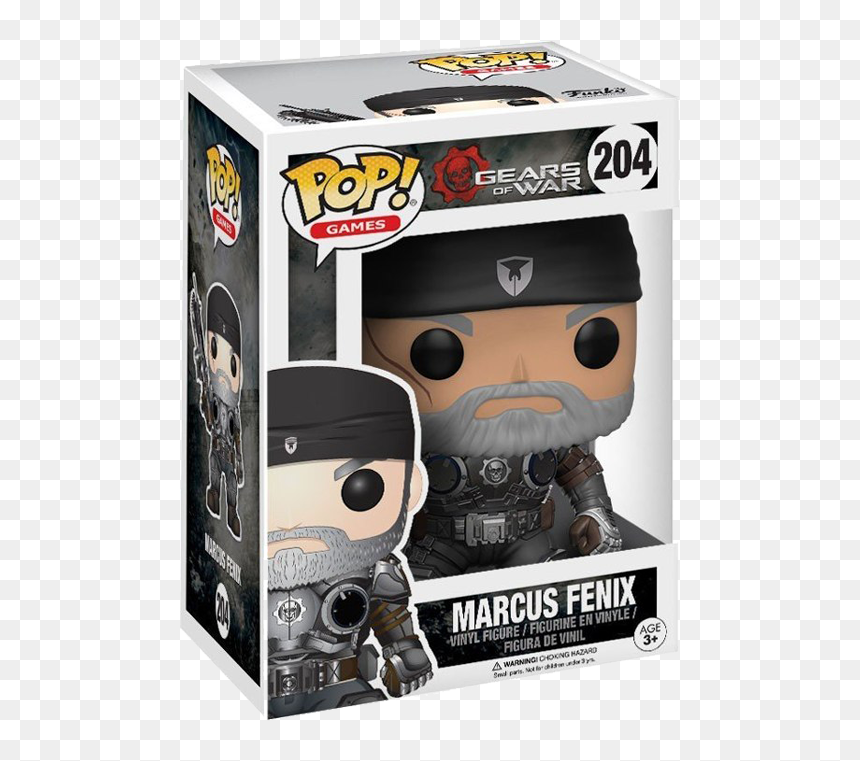 Funko Pop Marcus Fenix - Funko Pop Gears Of War 4 Old Man Marcus Fenix, HD Png Download - marcus fenix png