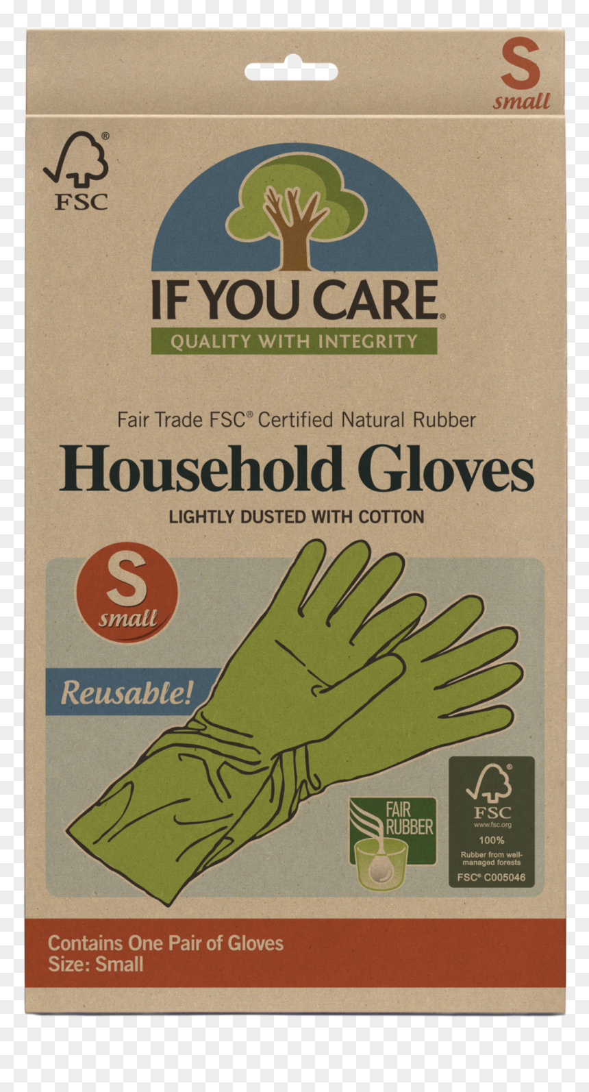 If You Care Household Gloves Size S, HD Png Download - rubber gloves png