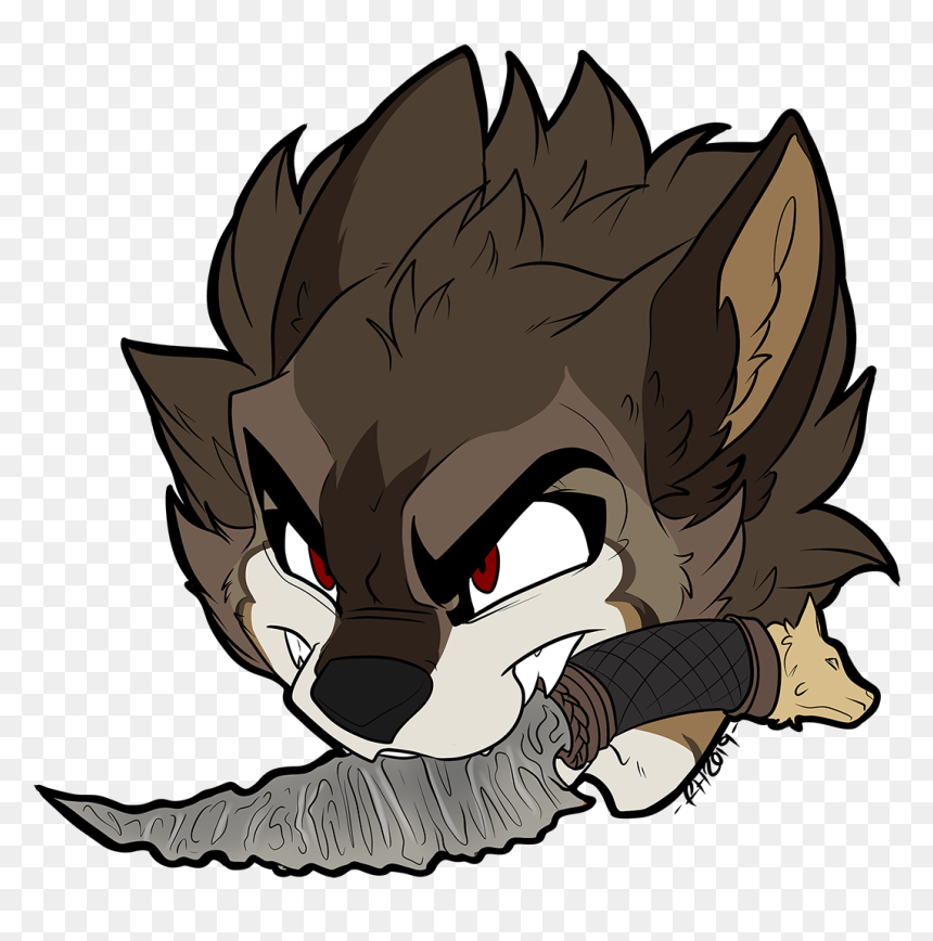 Angry Boi - Cartoon, HD Png Download - angry wolf png