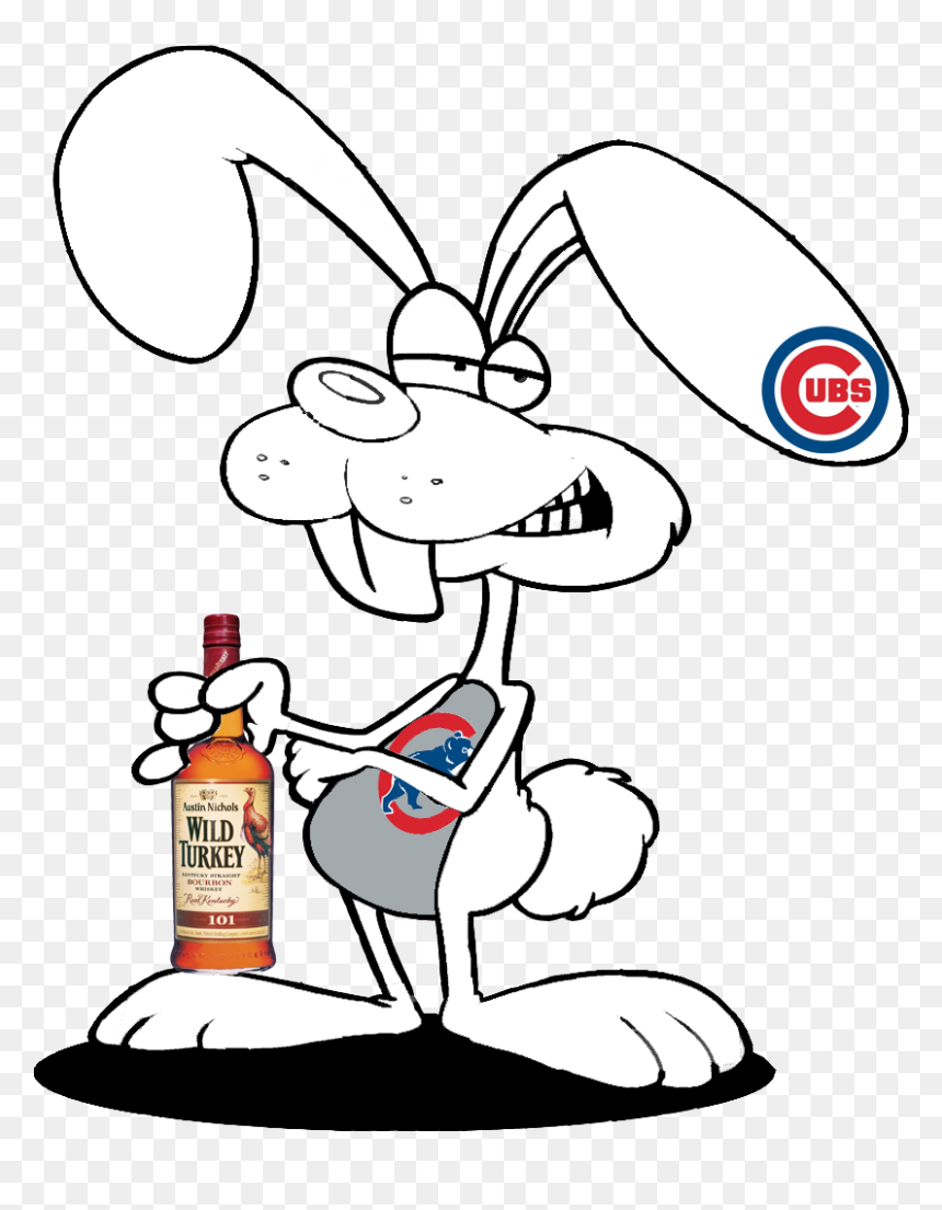 Baseball Clipart Bunny - Drunken Bunny, HD Png Download - wild turkey png