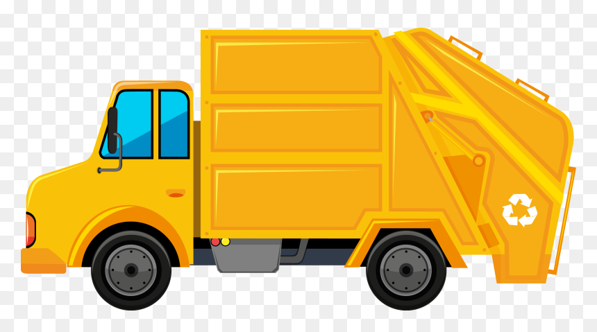Transparent Dump Truck Clip Art - Rubbish Truck, HD Png Download - garbage truck png
