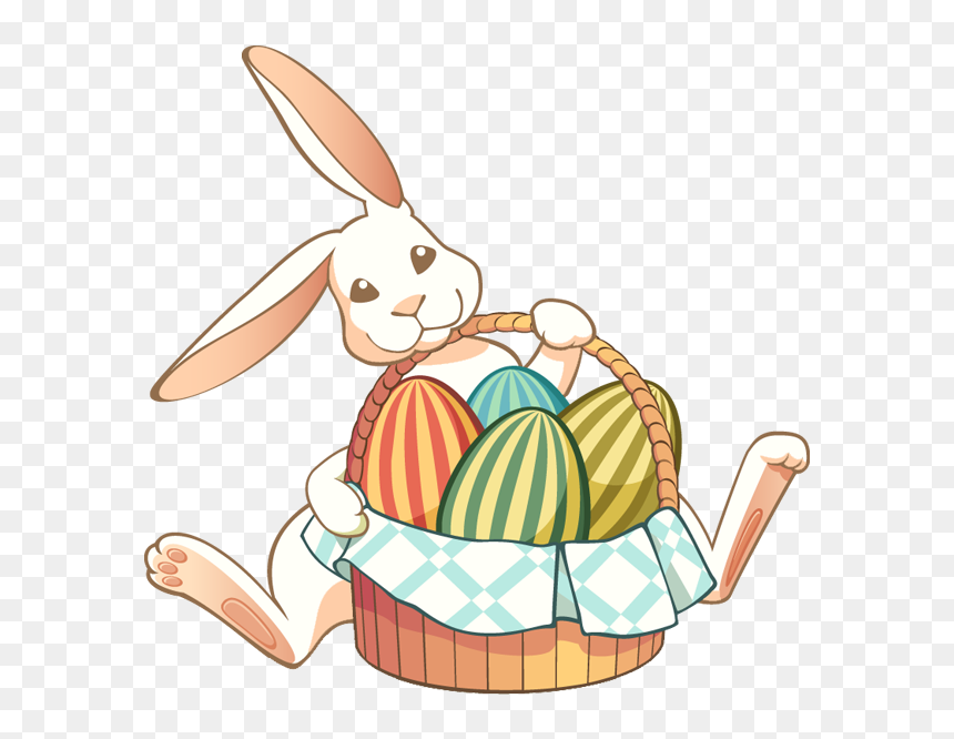 Easter Bunny Basket Png, Transparent Png - easter egg basket png