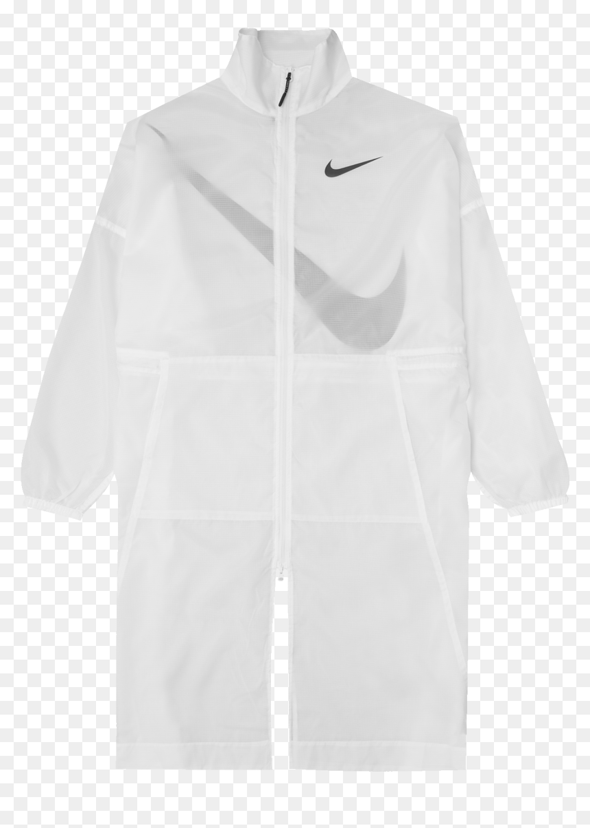 Monochrome, HD Png Download - white nike swoosh png