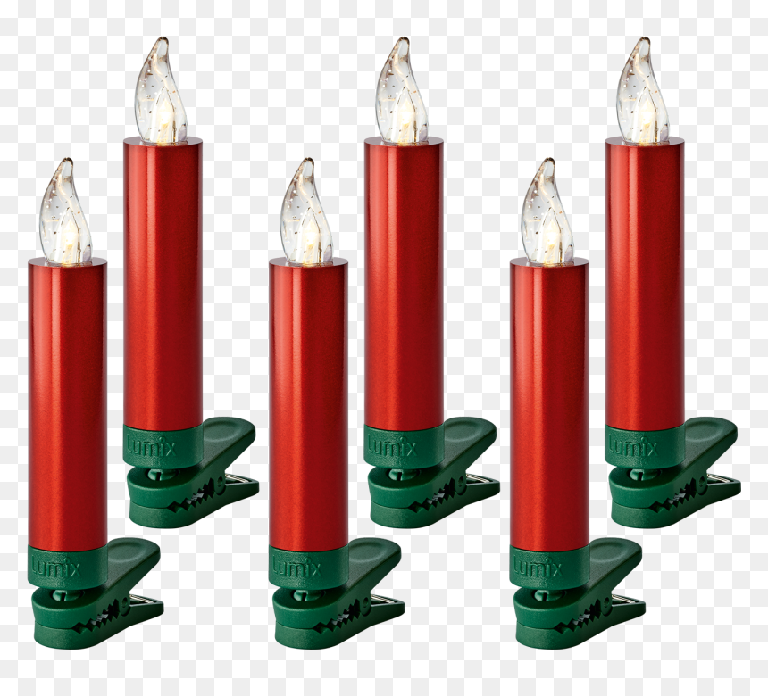 Weihnachtsbaumkerzen Kabellos Rot, HD Png Download - red candle png
