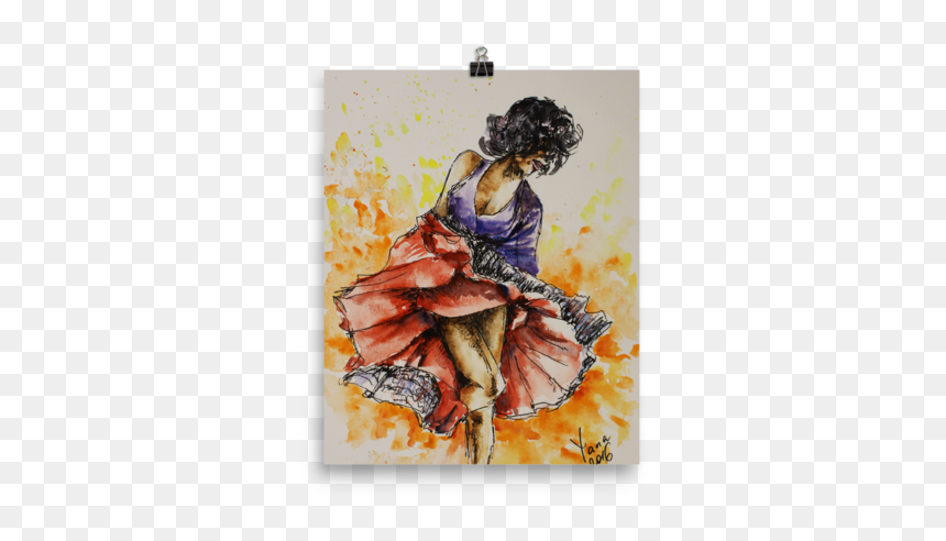 Fashion Illustration, HD Png Download - salsa dancers png