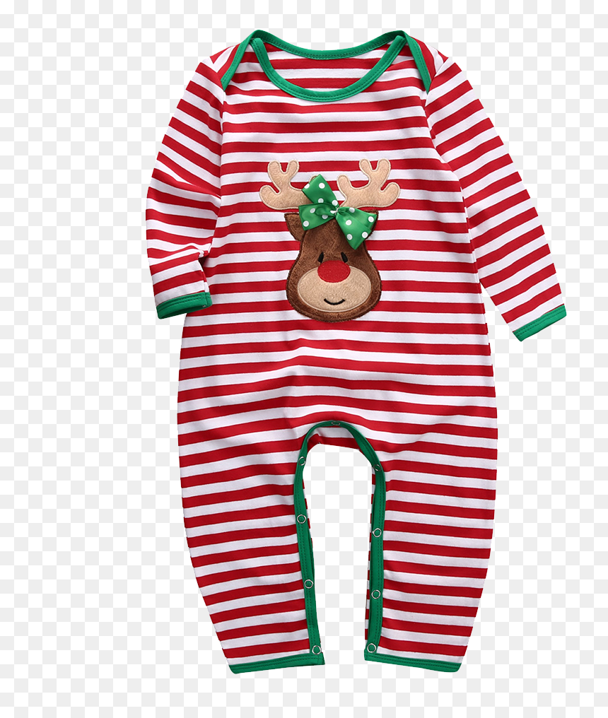 Baby Christmas Deer Romper, HD Png Download - christmas deer png
