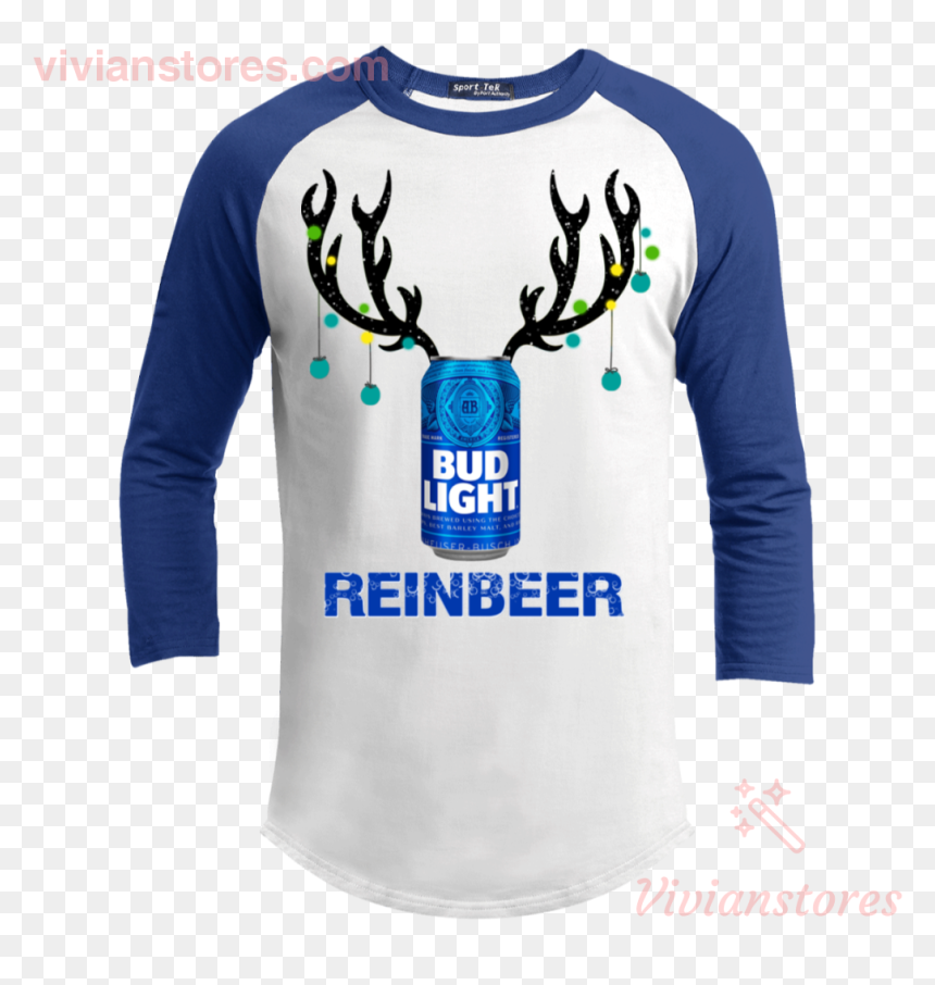 Bud Light Funny Shirt, HD Png Download - christmas deer png