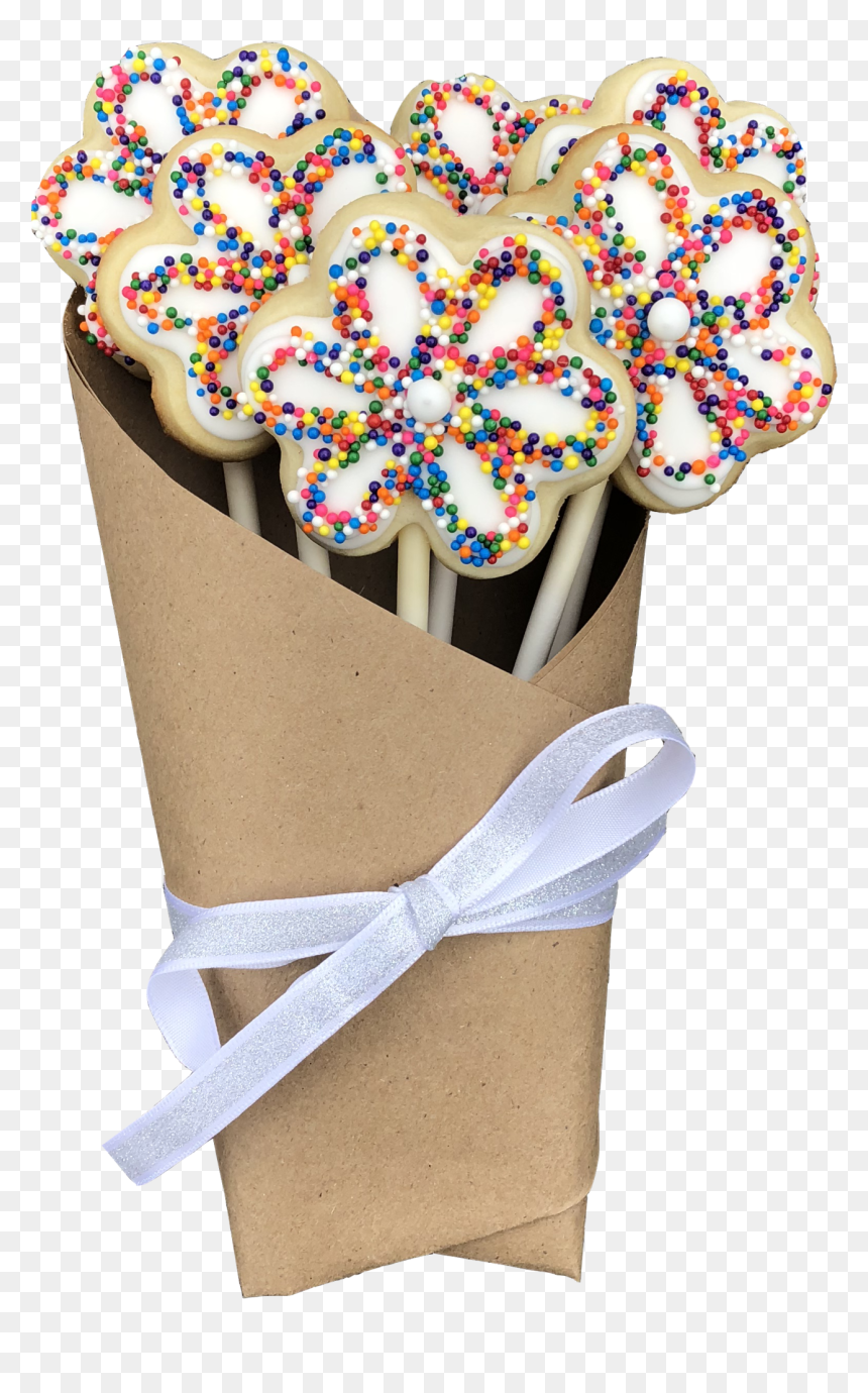 Birthday Sugar Cookie Bouquet - Ice Cream, HD Png Download - sugar cookie png
