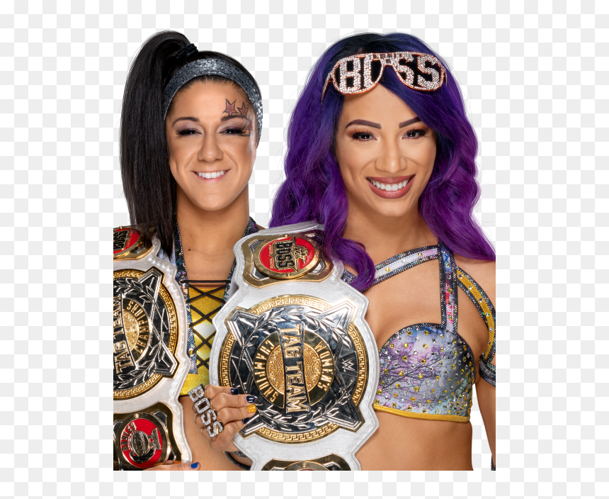 Transparent Breezango Png - Sasha Banks Smackdown Women's Champion, Png Download - wwe bayley png
