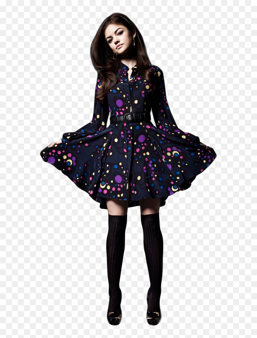 Pretty Little Aria Montgomery Lucy Hale, HD Png Download - miranda cosgrove png