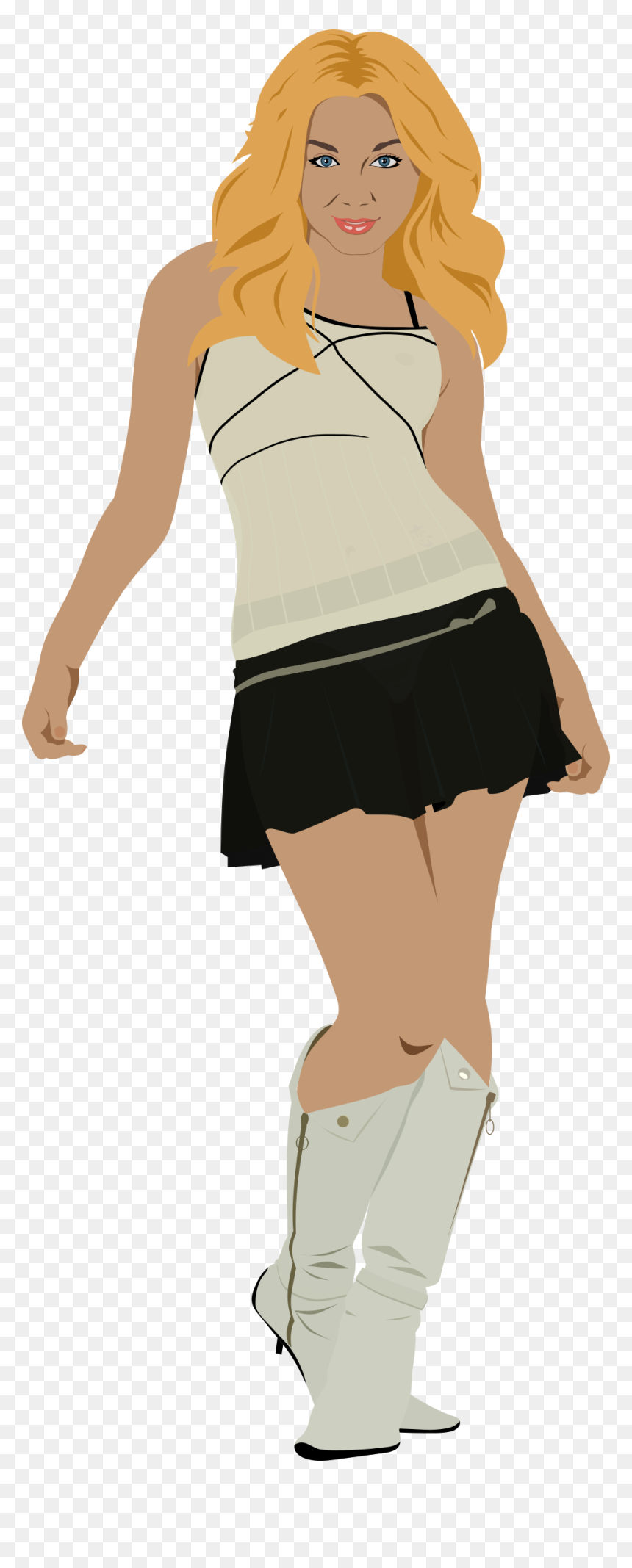Dressed Girl - Miniskirt, HD Png Download - shane dawson png