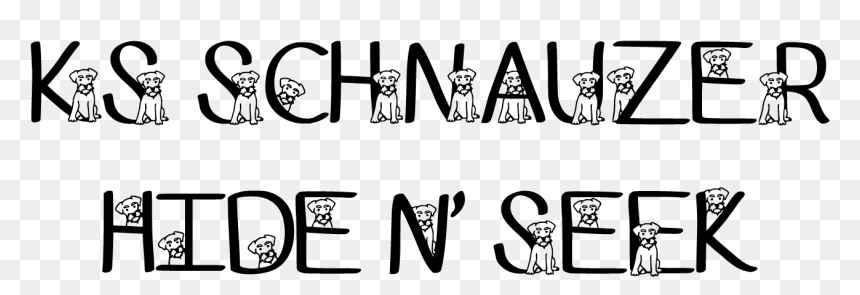 Sample Image Of Ks Schnauzer Hide N Seek Font By Pretty, HD Png Download - schnauzer png