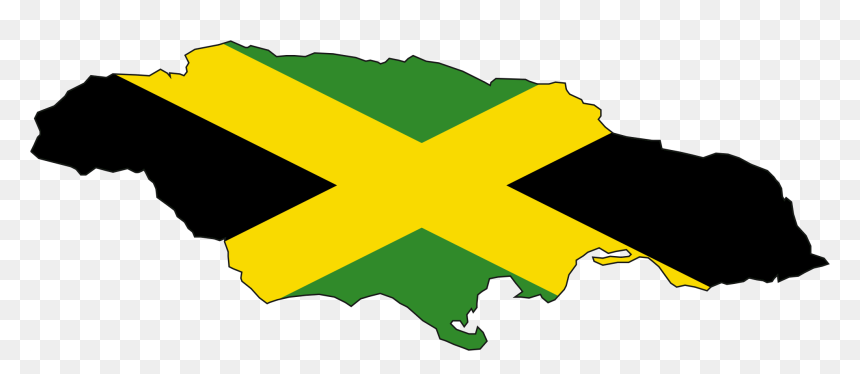 Jamaica Flag Map Large Map - Jamaica Flag Map, HD Png Download - flag globe png