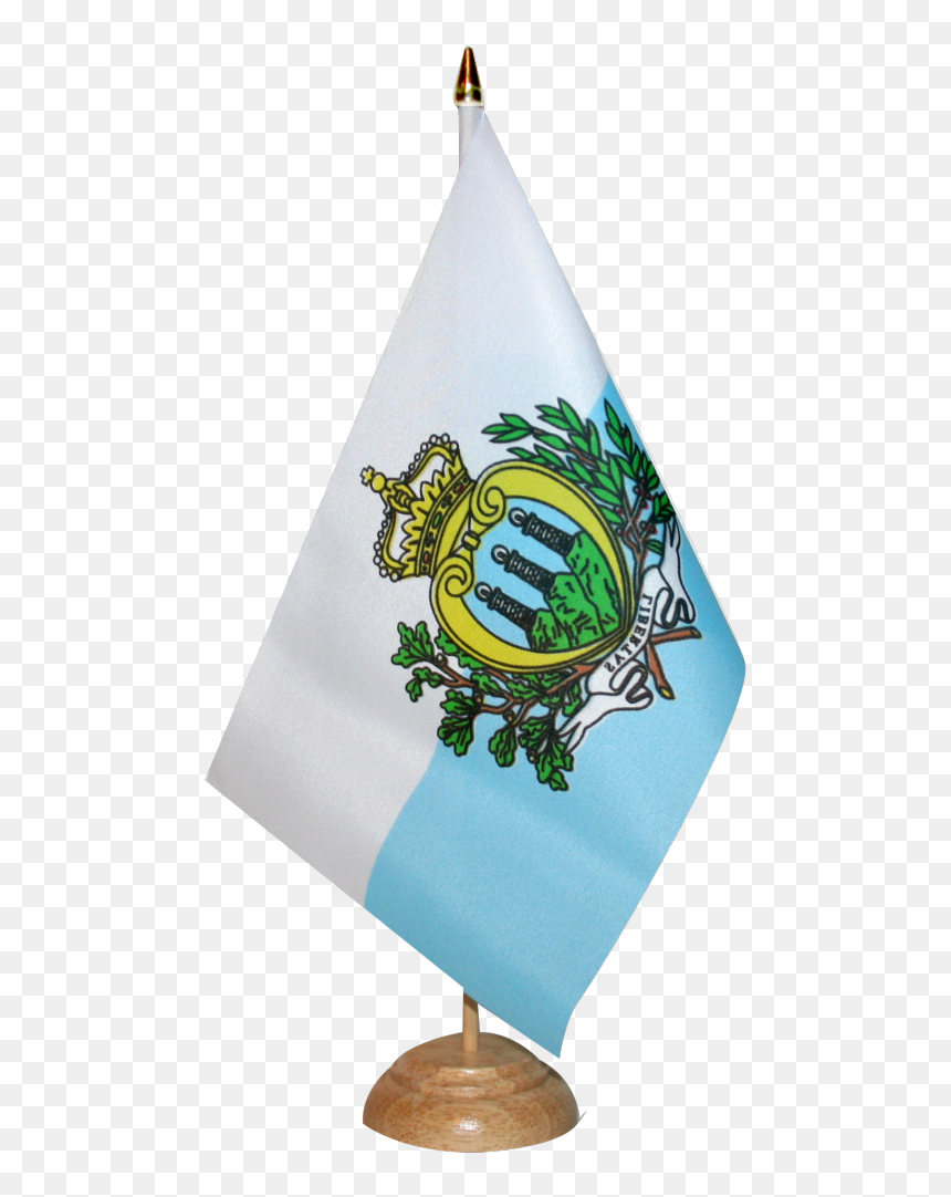 San Marino Table Flag - Trophy, HD Png Download - flag globe png