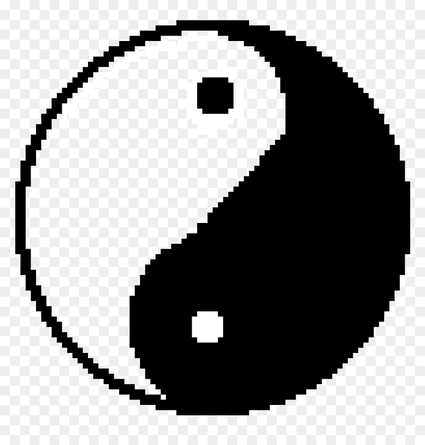 Pixel Art Iron Fist , Png Download - Yin Yang Designs, Transparent Png - yin yang transparent png