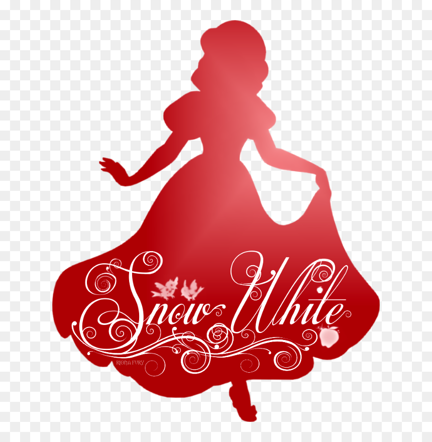 Snow White Silhouette - Disney Princess Silhouette Colored, HD Png Download - white silhouette png