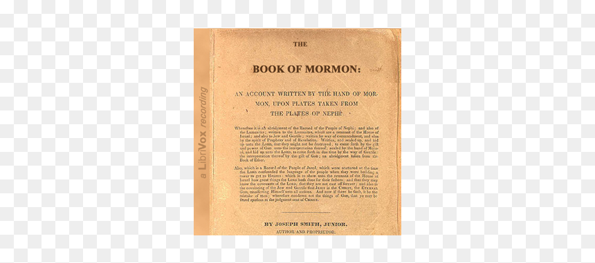 Book Of Mormon Png, Transparent Png - book of mormon png