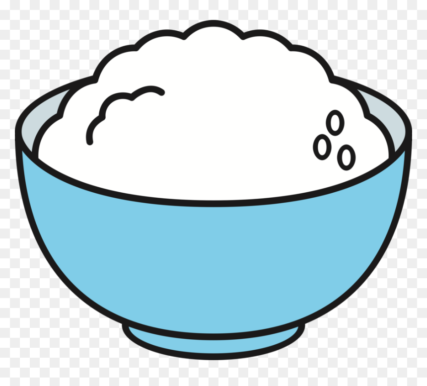 Line Art,mixing Bowl,bowl - Rice Bowl Clip Art, HD Png Download - mixing bowl png