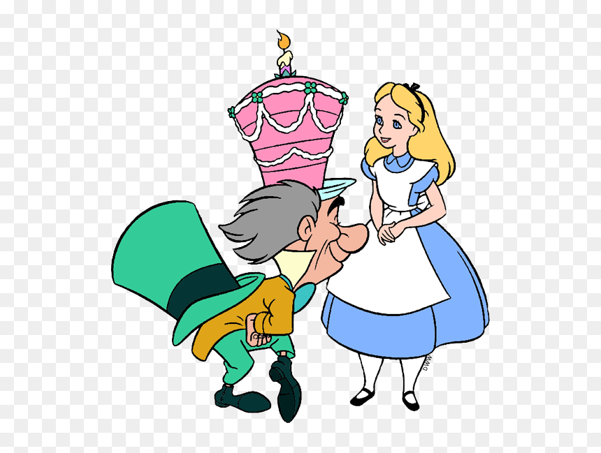 Cartoon, HD Png Download - alice in wonderland mad hatter png