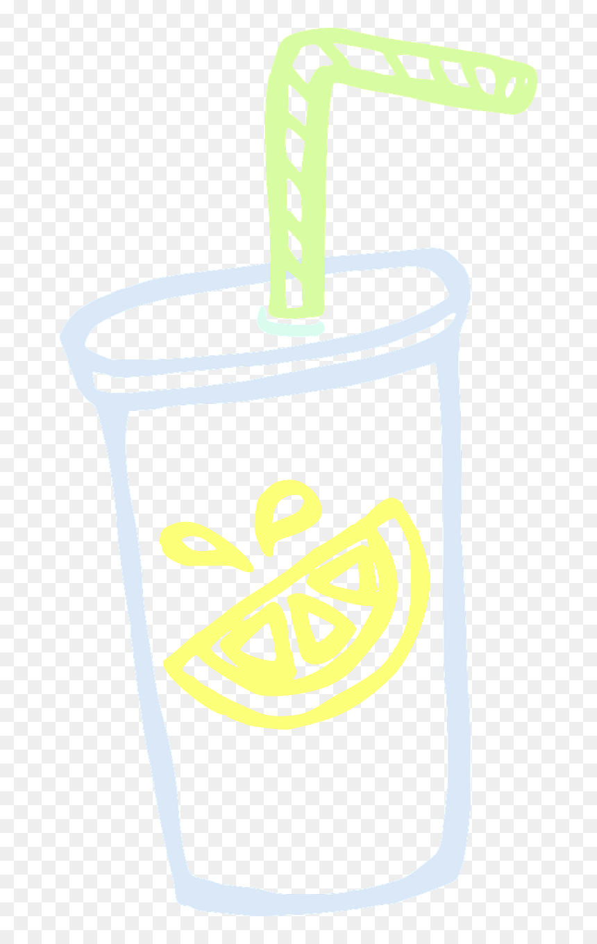Lemonade Juice Cup Straw Drink Juice - Lemonade Clipart Png, Transparent Png - lemonade clipart png