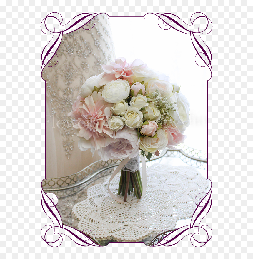 Clip Art Baby Breath Wedding Bouquets - Basket For Flower Girl Wedding, HD Png Download - babys breath png