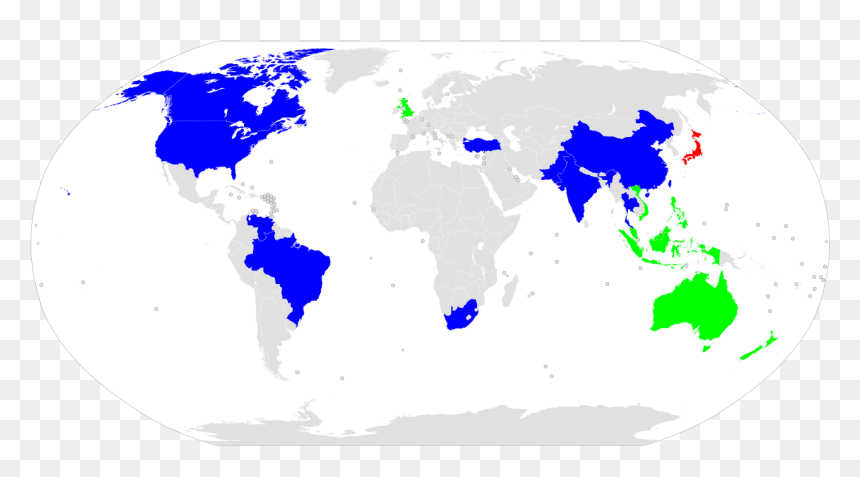 English Proficiency World Map, HD Png Download - toyota corolla png